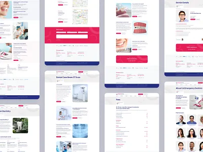 Emergency Dentist - Website Overview dental dental services dentist emergency dentist ggstudio health care services ui ux web design website