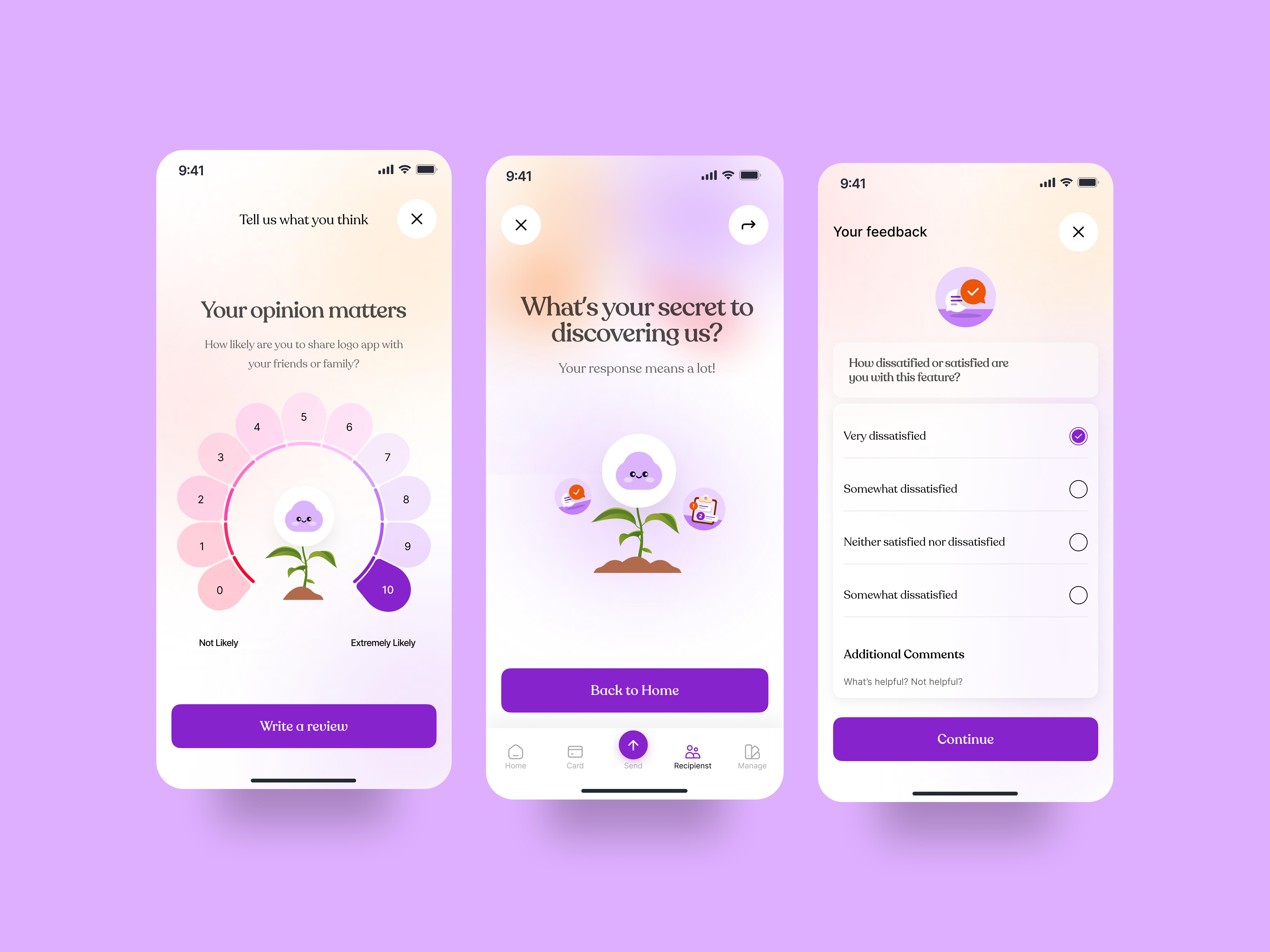 Example of Minimal Mobile App Design