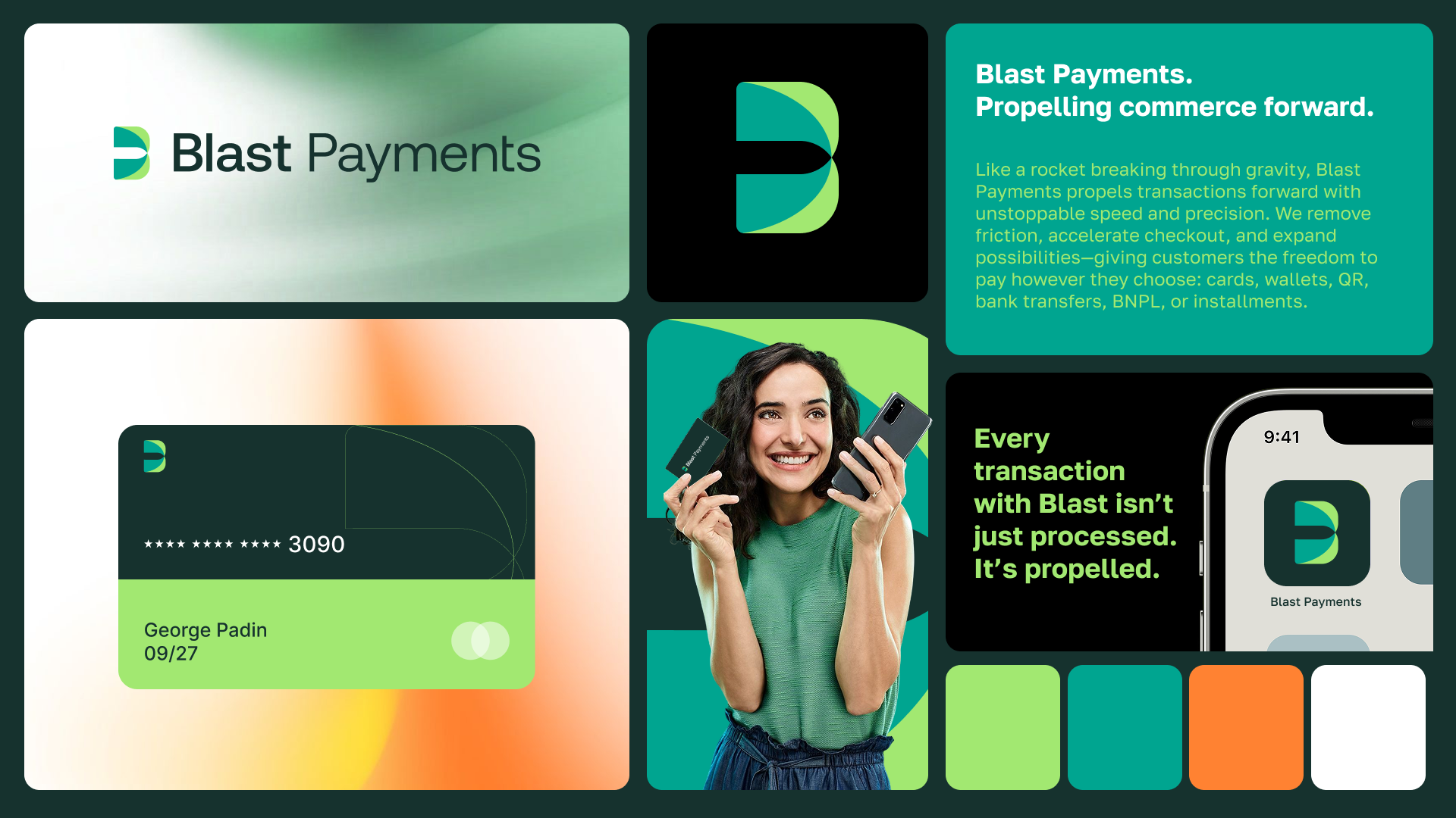 Blast Payments b2b brand business design fintech icon identity logo saas tech