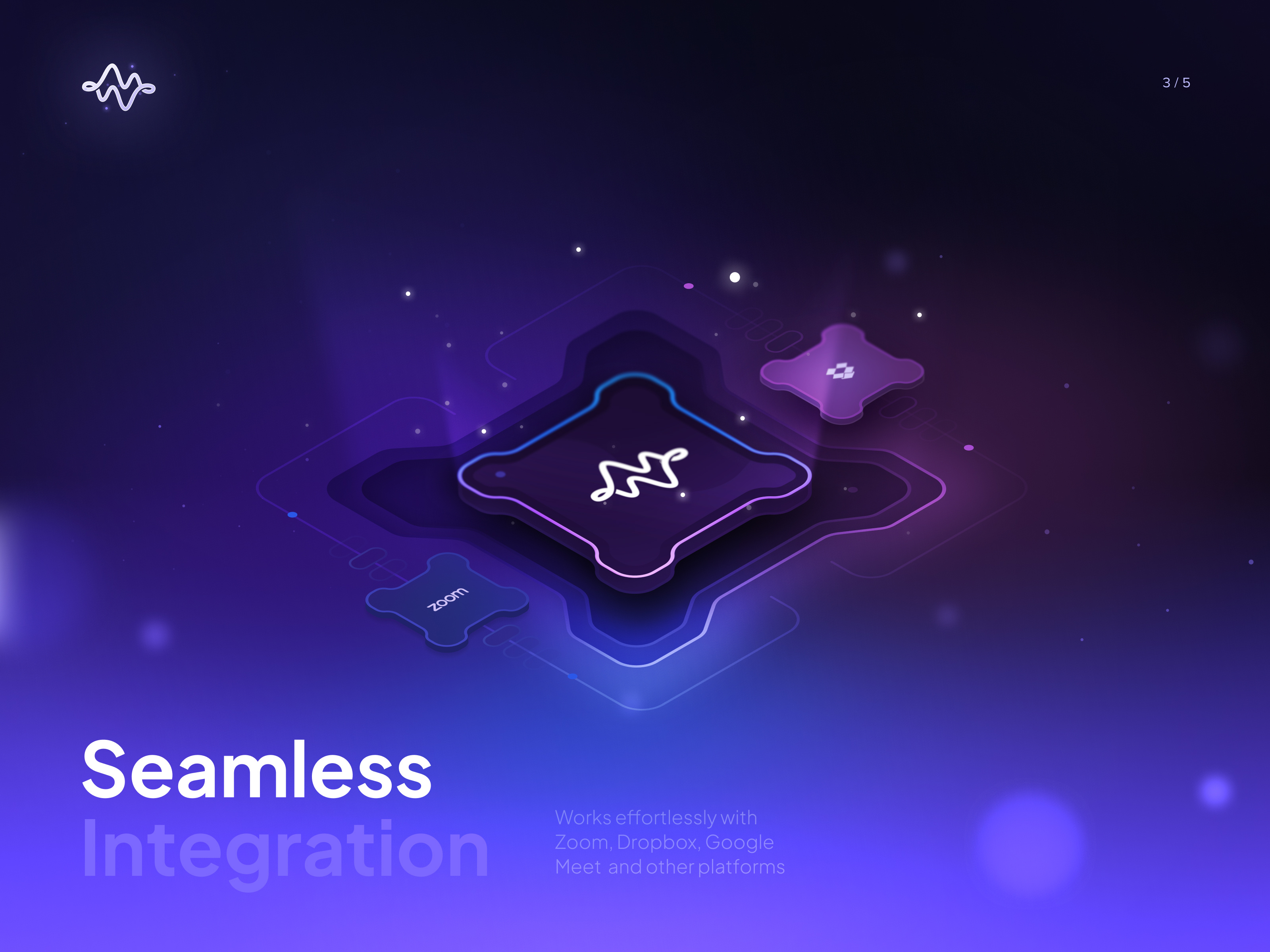 Platform Integration - Illustration 3/5 ai design ai tools dashboard ui illustration integration isometric meeting software platform design product design saas design ui design ux design