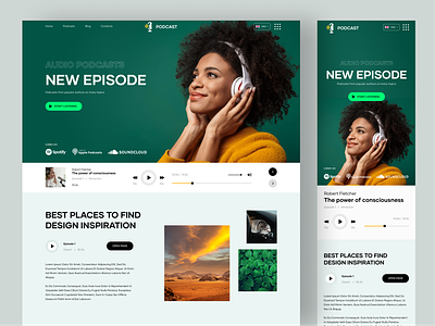 Podcast - Audio Podcasts Website audio best podcasts conversation inspiration interview live podcast radio saas spotify startup streaming streaming app streaming platform web web design website