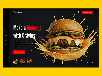 Burger Website Header burger burger website design envato fast food fastfood web hamburger header landing design landing page pizza reservations restaurants restaurants booking tacos ui ux woocommerce wordpress theme
