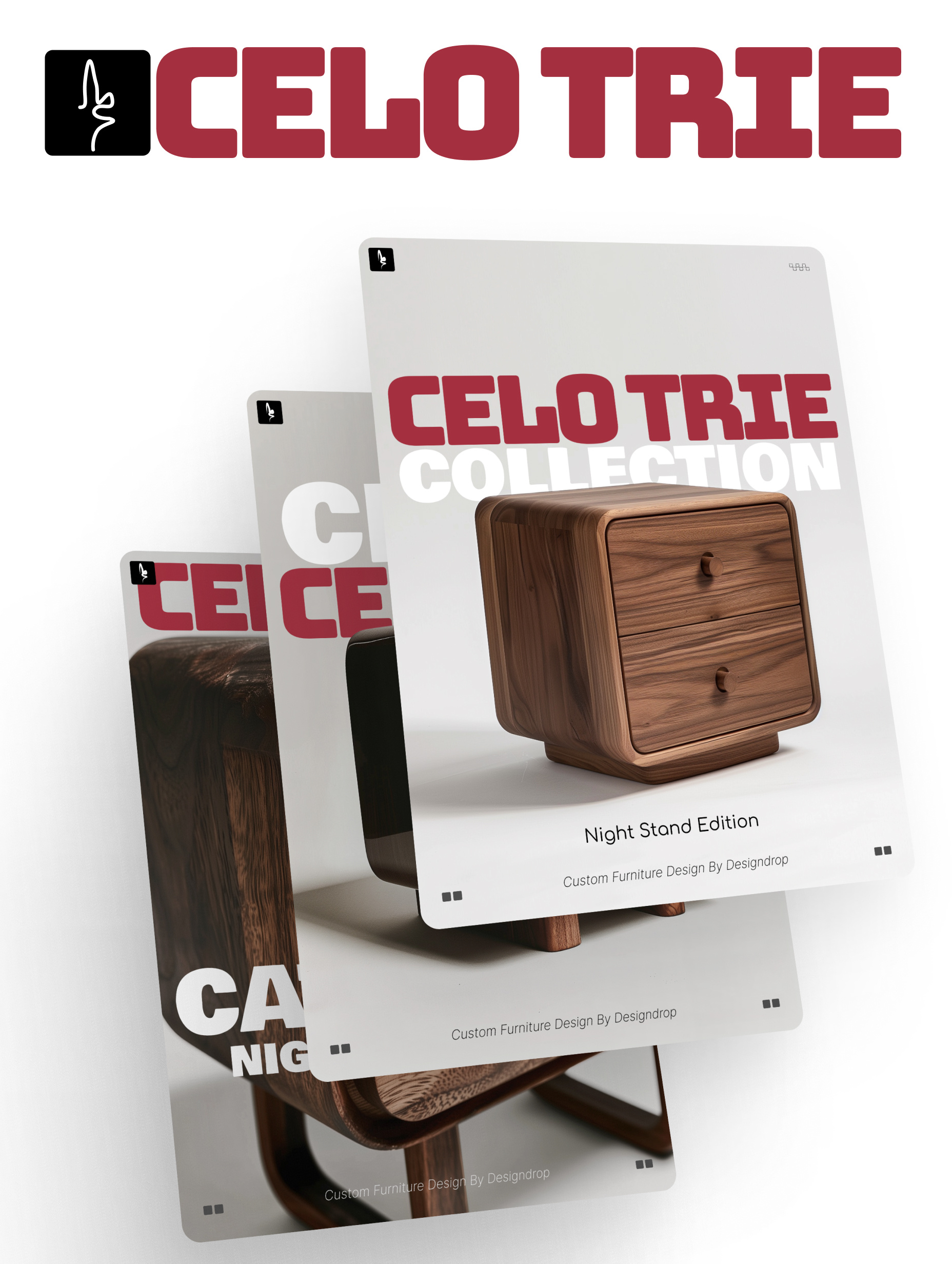 Motion - Poster Design for Celotrie branding custom furniture furniture design furniture poster graphic design motion design motion graphics night stand pinterest style poster design table design