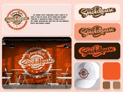 Johnny Ruth’s Smokehouse – BBQ Branding That Smells Like Nostalg branding design flat logo ghoshdesigns graphic design illustration logo logo design logodesign typography ui