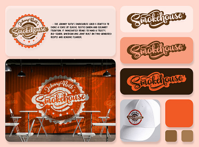 Johnny Ruth’s Smokehouse – BBQ Branding That Smells Like Nostalg branding design flat logo ghoshdesigns graphic design illustration logo logo design logodesign typography ui