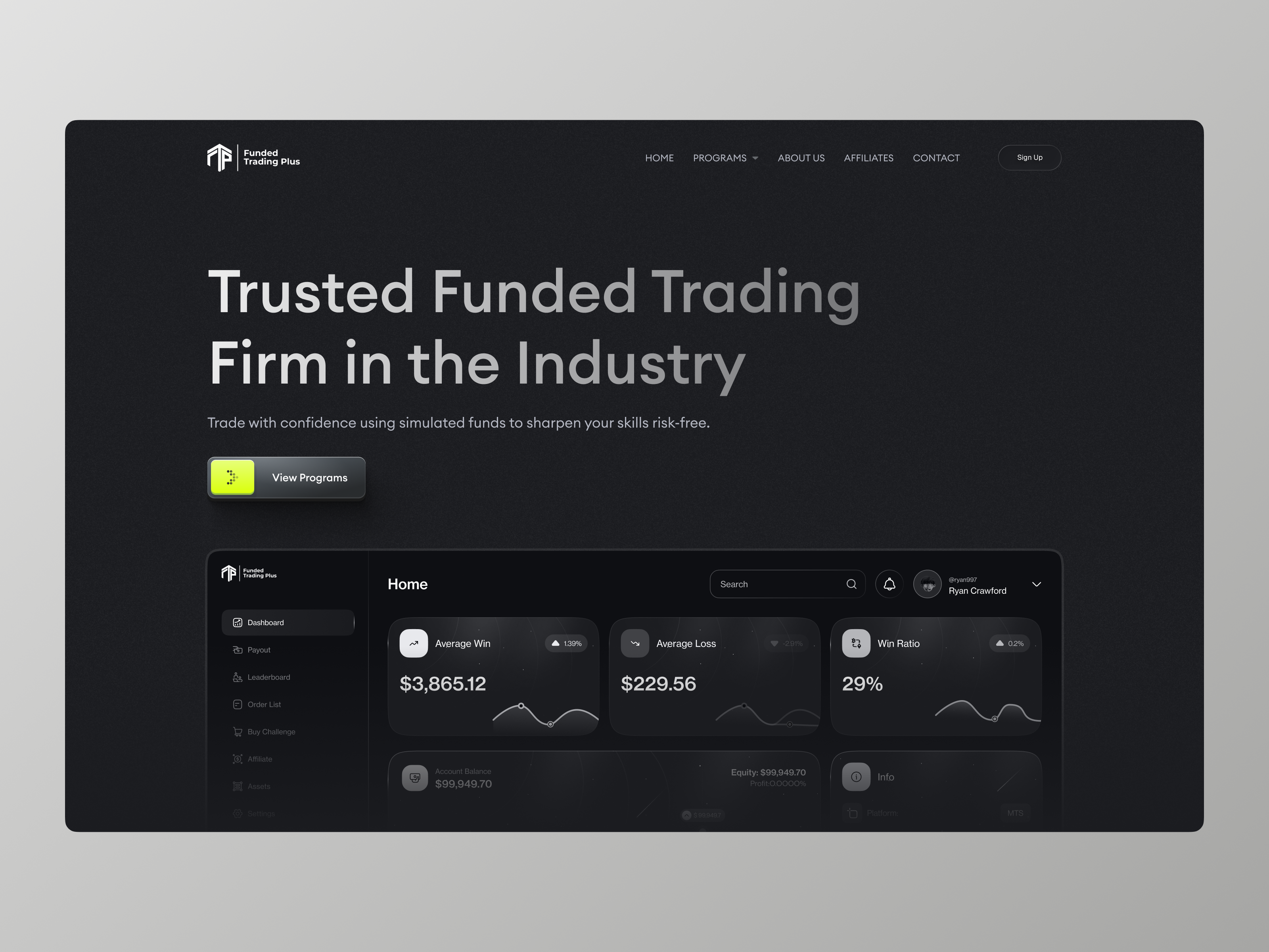 Example of Ai Agent Landing Page Design