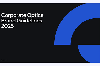 Corporate Optics Brand Guidelines brand brand guidelines branding logo
