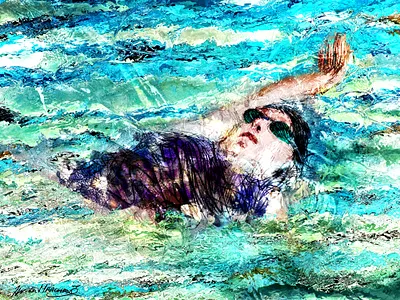 Une nageuse infatigable