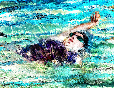 Une nageuse infatigable