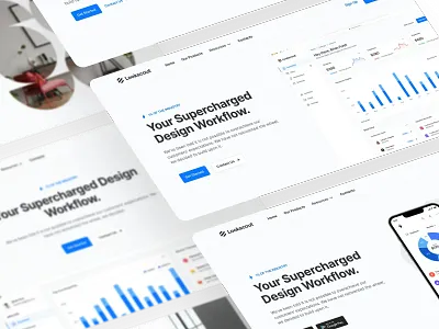 Landing Page Headers - Lookscout Design System clean design landing page layout lookscout ui user interface ux website