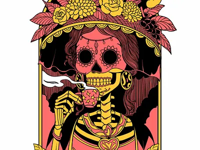 Mystic Mocha/Catrina art branding design design character digital art graphic design illustration logo photoshop