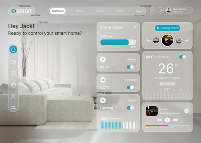 SMART HOME DASHBOARD UI dashboard elegant homepage figma figma design graphic design home controling home devices control home devices controling homepage homepage ui landing page design landing page ui modern homepage modern website smart home smart home dashboard ui ui design ui ux website design