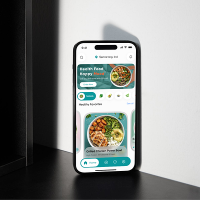 Nourish —Healthy Food Apps android app application branding exploration graphicdesign healthyfoodapp ios iphone mobile mobileapp restaurantapp ui uiuxdesign ux website