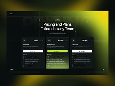 Markeio - Pricing Page agency design agency website hr rumen landing landing page marketing marketing agency marketing website portfolio website pricing pricing page ui web web design website website design