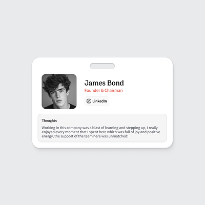 Team Member Card UI Design design figma ui uiux ux