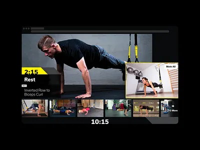 TRX Virtual Training Platform app dark mode exercise flat mobile pushup trainer training trx ui ux virtual web workout