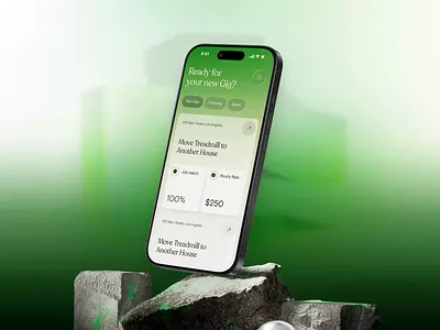 Crewly - AI Job Finding Mobile App Design app design app interface appinterface creative app design design inspiration freelance platform gig work interaction design job app design jobsearch app mobile app design mobile design motion graphics product design ui ui app design uiux design user interface usere xperience