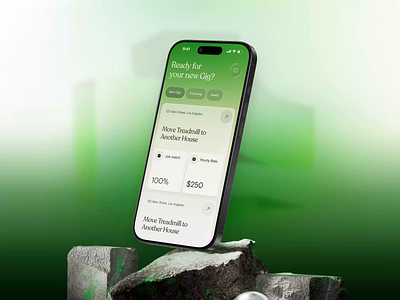 Crewly - AI Job Finding Mobile App Design app design app interface appinterface creative app design design inspiration freelance platform gig work interaction design job app design jobsearch app mobile app design mobile design motion graphics product design ui ui app design uiux design user interface usere xperience