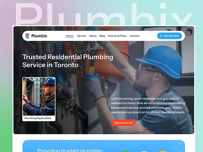 Home Service Website | Plumbing Website Design cleaning service home service home service website hvac website landing page landing page designer modern design plumber service plumbing landing page plumbing website professional service website website design