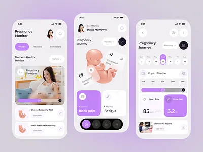 Pregnancy Tracker Mobile App – Your Smart Pregnancy Companion app design baby tracker app babycareapp healthapp ios medicalapp mobile mobile app momapp motherhood app parentingapp period period tracker pregnancy pregnancy app pregnancy journey pregnancy tracker pregnancyjourney uiuxdesign wellness app