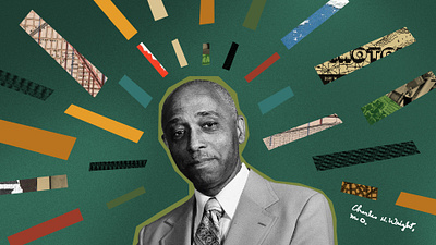 Wright 60th Anniversary campaign identity collage hand drawn illustration museum nonprofit texture