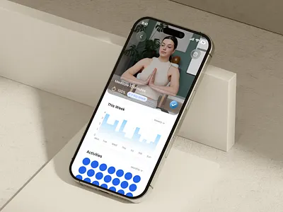 MindTrack - Meditation Progress Screen aiappdesign aipoweredapp androidapp artificialintelligence chatbotui dashboardui datascience habittracker healthapp idea management iosdesign machinelearning mobileappdesign modernui neuralnetwork productivityapp smartapp uiuxdesign userinterface wellnessapp
