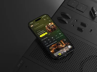 Salon Management Mobile App app design appointment barber shop beauty app booking app calender dark design application haircut mobile app nails salon app salon booking salon management app spa ui wellness