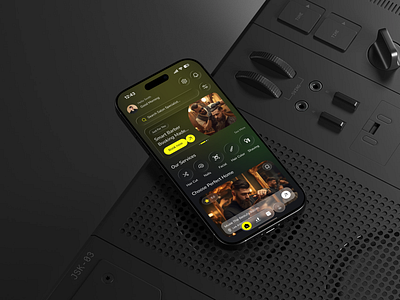 Salon Management Mobile App app design appointment barber shop beauty app booking app calender dark design application haircut mobile app nails salon app salon booking salon management app spa ui wellness