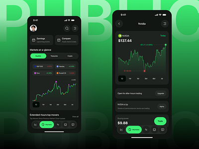 Public - Crypto Investing Mobile App app app design crypto crypto app crypto wallet finance app fintech fintech app investing investment app mobile mobile app