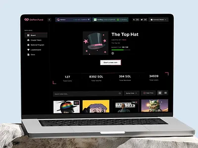 Crypto Token Launchpad Dashboard crypto crypto launchpad crypto token generator crypto token launchpad dashboard launchpad dashboard launchpad listing token token launchpad token launchpad dashboard token listing web design