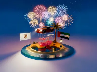 icons of Porsche 5th 3d ai aidesign artdirection creativepartner flora floraai graphic design iconsofporsche isometric luxurydesign porsche video