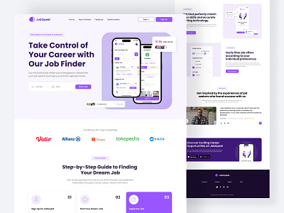 JobQuest - Job Finder Landing Page dreamjob figma jobfinder landingpage uidesign uxdesign website