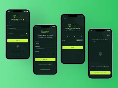 PennyTrack - Money management app auth auth auth package forgot login money management app auth sign in sign up