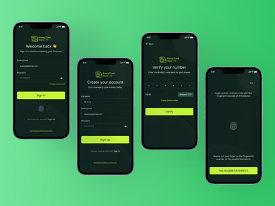PennyTrack - Money management app auth auth auth package forgot login money management app auth sign in sign up
