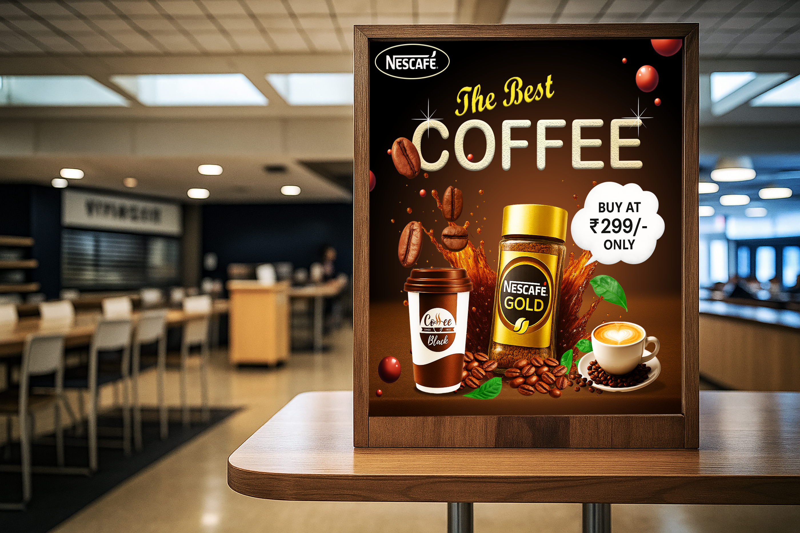 Nescafe Brand-Coffee Poster Design advertisingdesign branddesign coffeeart coffeelovers creativedesign creativity designinspiration designportfolio graphicdesign marketingdesign mockupdesign nescafe photoshop posterdesign visualstorytelling
