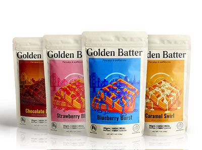 Modern Snacks Packaging – Waffle Mix Pouch Design food packaging food packaging design label label design packaging packaging design pouch pouch design pouch label pouch label design pouch packaging pouch packaging design snacks label snacks label design snacks packaging snacks packaging design snacks pouch snacks pouch design waffle waffle packaging