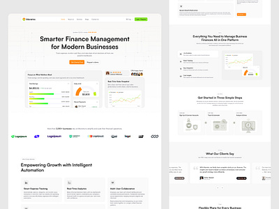 Monetra – Fintech Landing Page Design b2b b2c company dashboard expense tracker feature finance finance app fintech ui landing page mobile wallet payment pricing section design product design saas saas landing page ui ux web app web design
