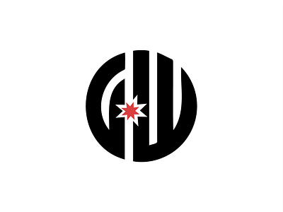 Gilmore Welding (v2) - circular GW monogram - welding spark abstract balance branding circular design energy engineering geometric industrial logo mahamadhesien mark metal minimal modern monogram precision red spark welding