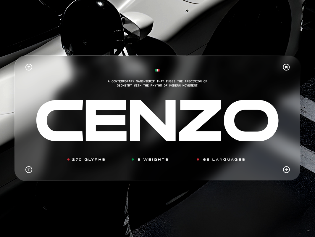 TRT CENZO – Modern Futuristic Sans Serif Typeface branding clean design display font elegant font font family futuristic modern modern font sans sans serif typeface