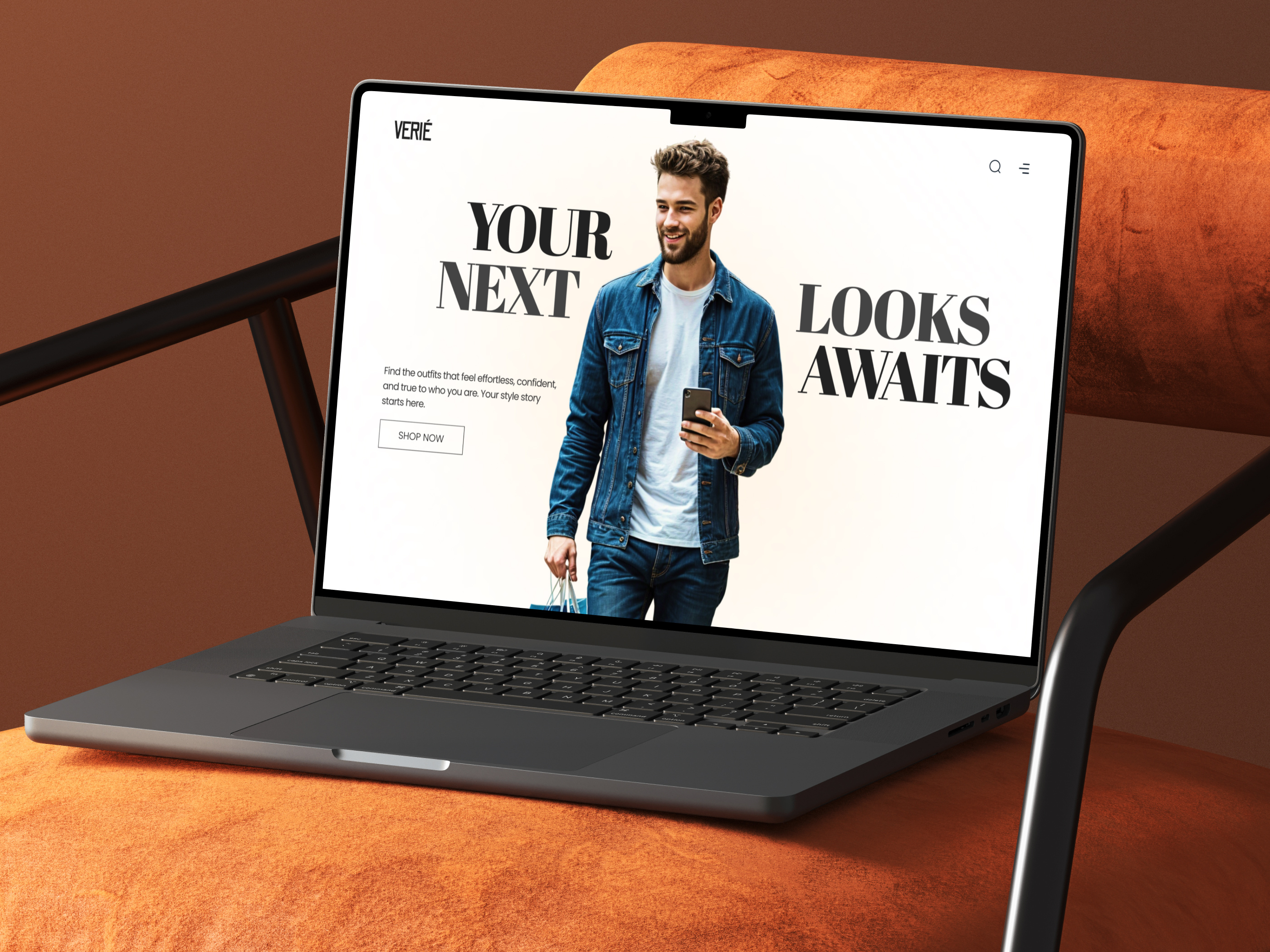 VERIÉ - Modern Fashion Website Design clothing store clothing website denim fashion e commerce ecommerce website fashion fashion design fashion website figma figma design homepage landing page modern fashion website online fashion ui ui design uiux ux web design website