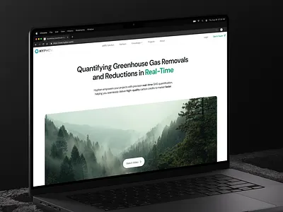 Landing Page for a Carbon Measurement and Verification Company web web design