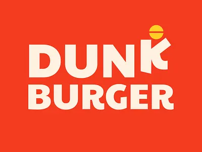 DUNK BURGER basket logo branding burger burger branding burger logo dibbble logo dunk burger dunk logo lettermark logodesigner logomark restaurant logo slam dunk wordmark logo
