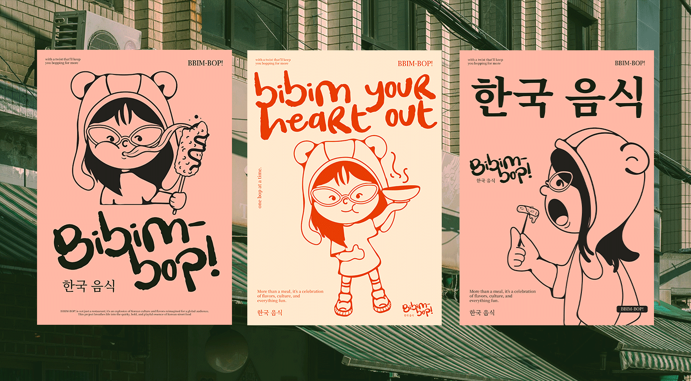 Example of Bibim Bop!   Korean Restaurant Branding