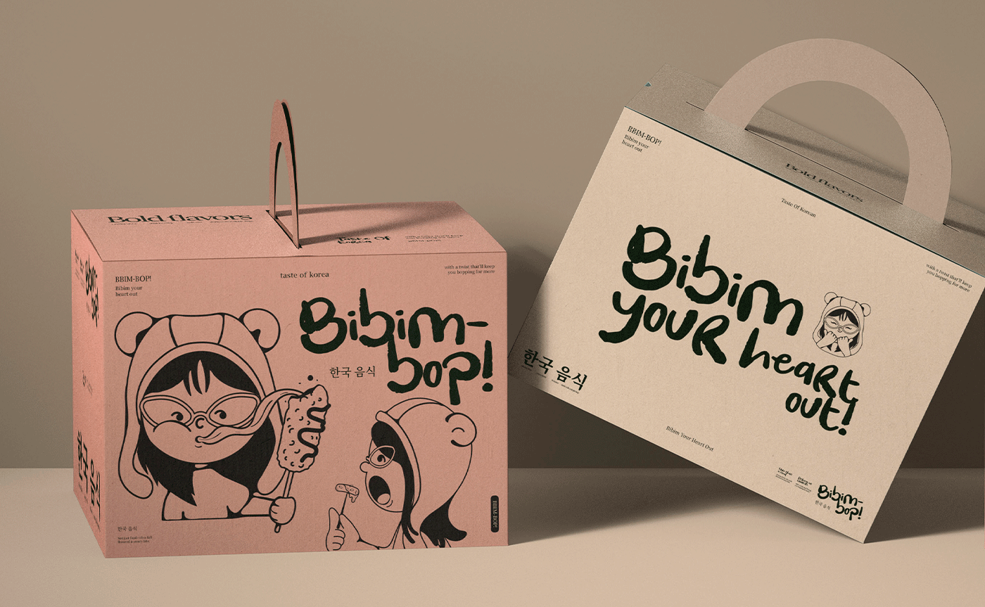 Example of Bibim Bop!   Korean Restaurant Branding
