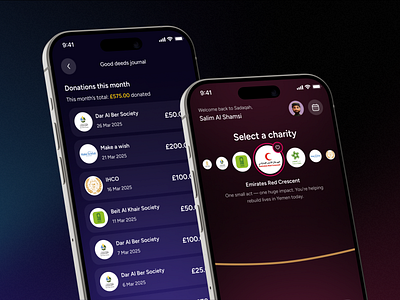 Sadaqah. Charity Mobile App UI/UX Design charity charity app design mobile app mobile design ui ux uxui