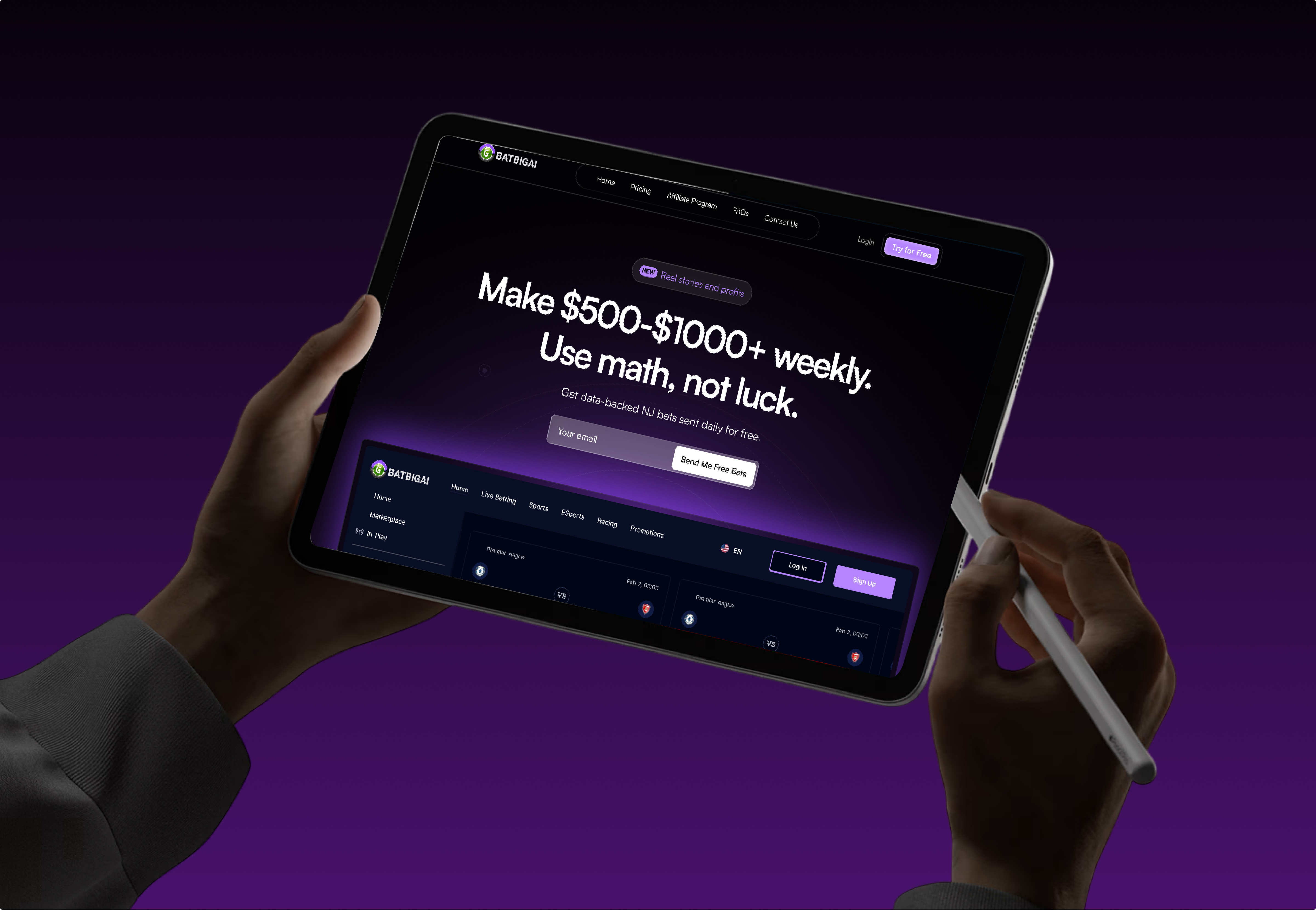 Betting | AI | Casino | Landing Page | UI/UX Design ai ai agent betting brand identity branding casino crypto landing page