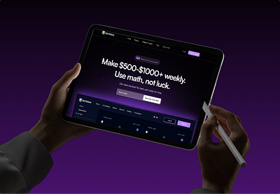 Betting | AI | Casino | Landing Page | UI/UX Design ai ai agent betting brand identity branding casino crypto landing page