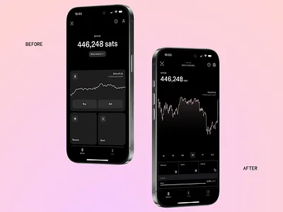 Strike - Home before/after design app design concept feature concept ios product design redesign uiux