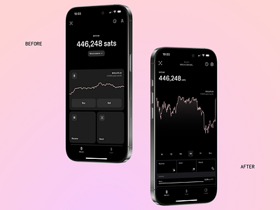 Strike - Home before/after design app design concept feature concept ios product design redesign uiux