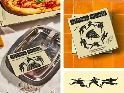 CHEESE CIRCLE | Pizzeria Branding 3d brand design branding design graphic design identity identity design illustration logo logo design ui